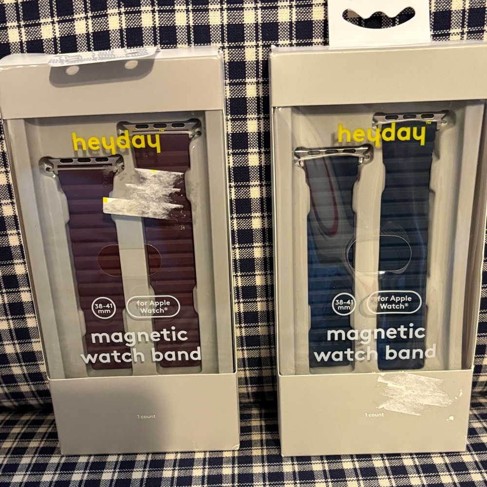 Heyday Magnetic Watch Band - brown and blue. Choice of one